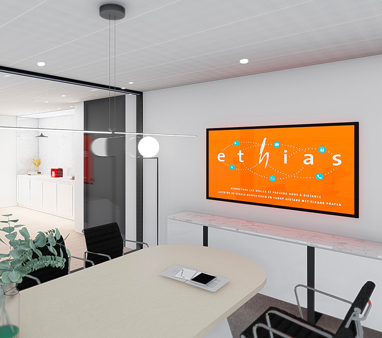 Ethias relies on Design Plus for its new offices in the Spectrum building